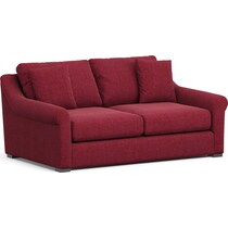 bowery red sofa   