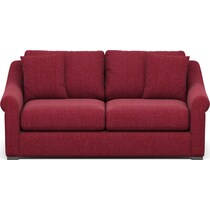 bowery red sofa   