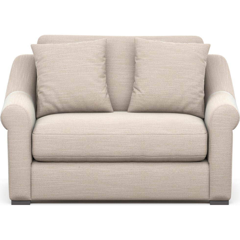 bowery white chair and a half   