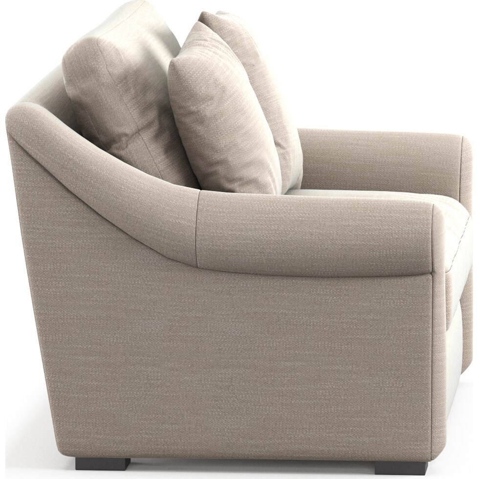 bowery white chair and a half   