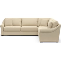 bowery white sectional   