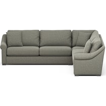 bowery white sectional   