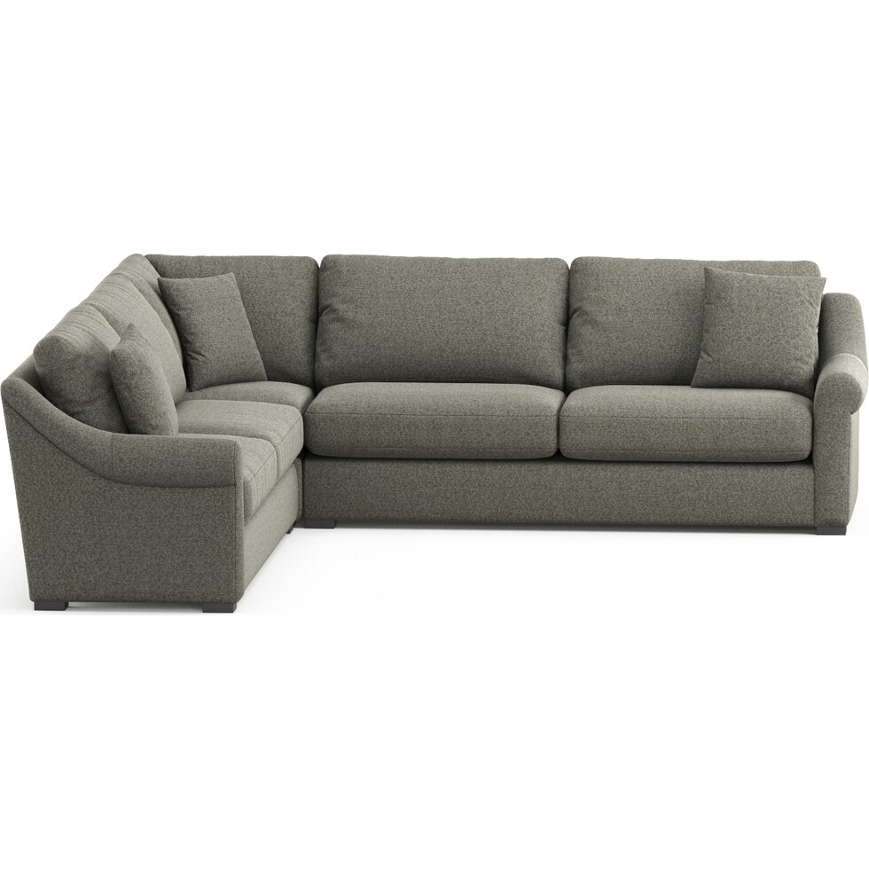 bowery white sectional   