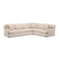 bowery white sleeper sectional   