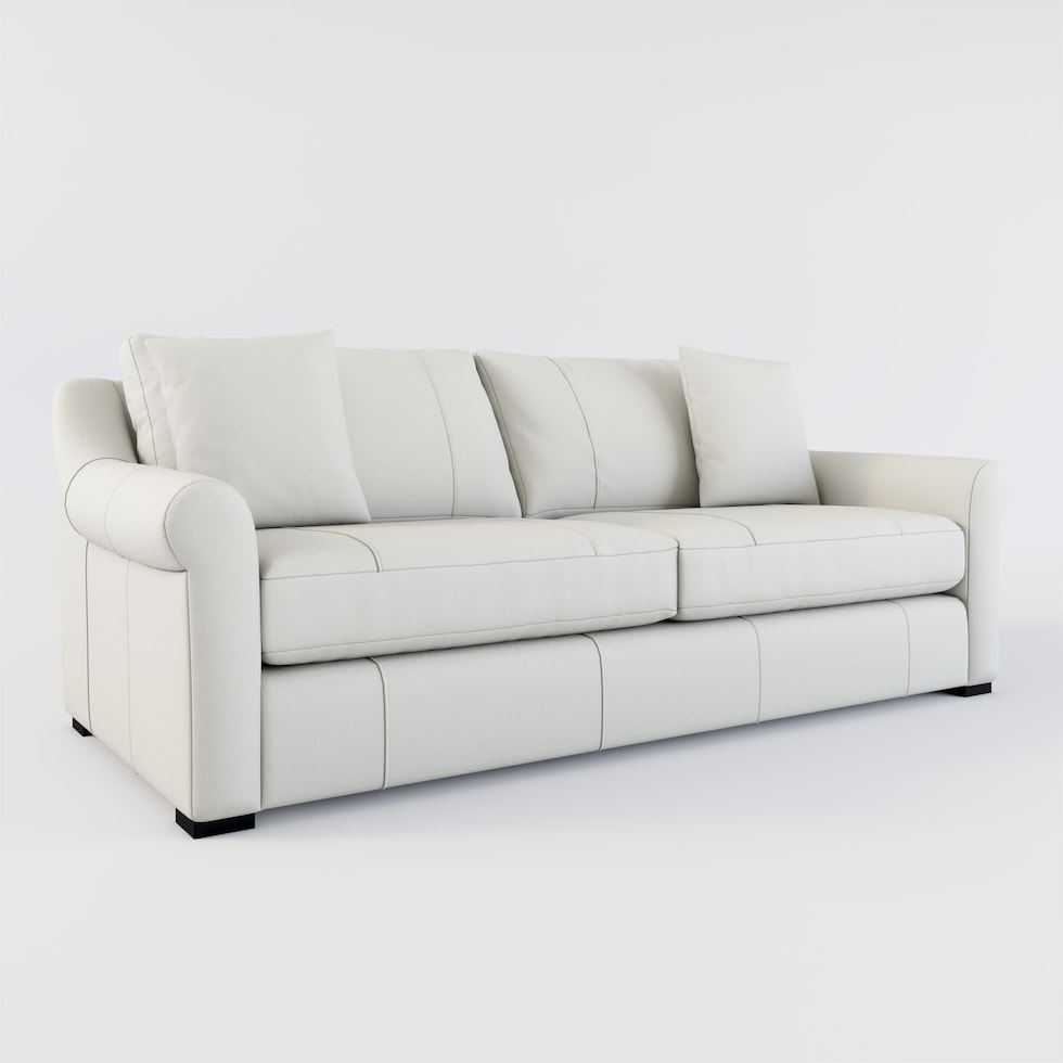 bowery white sleeper sofa web   