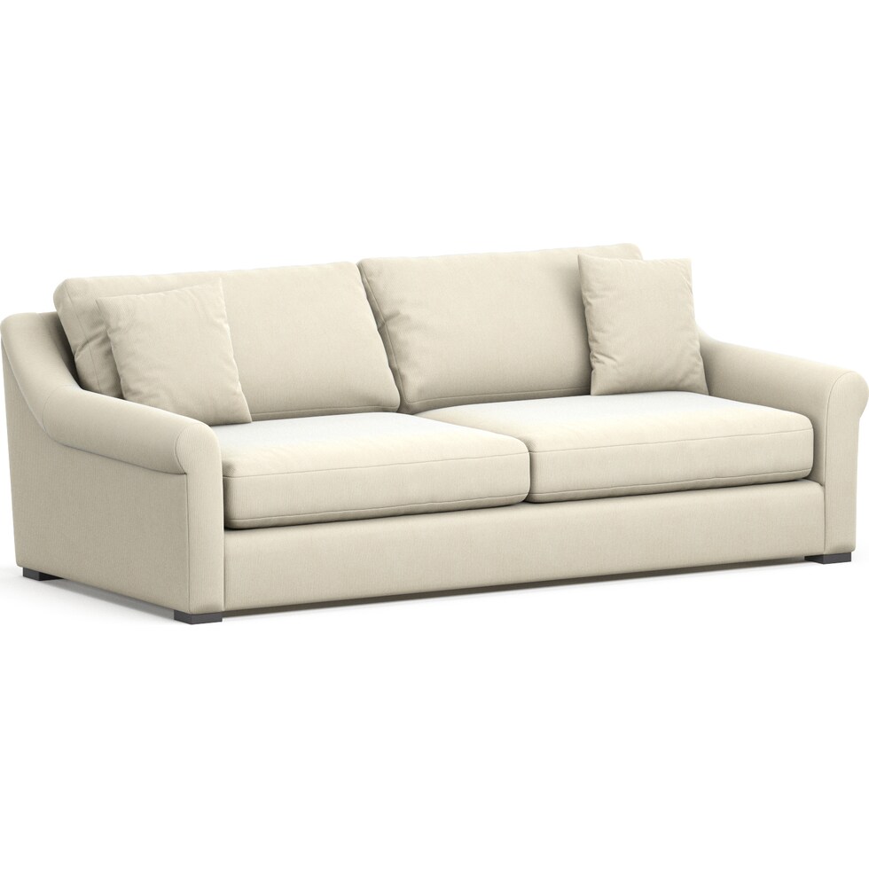 bowery white sofa   