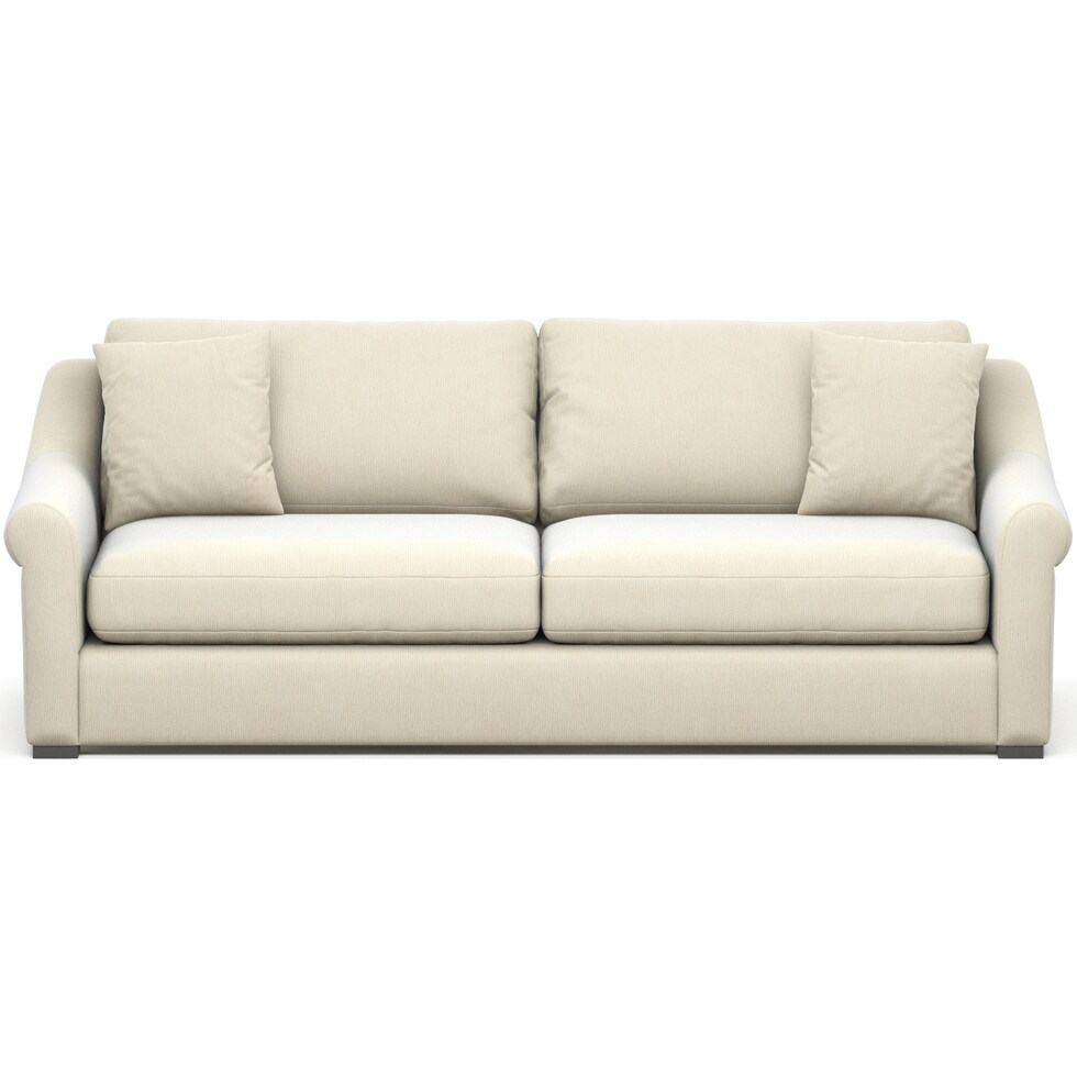 bowery white sofa   