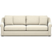 bowery white sofa   