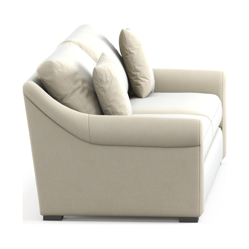 bowery white sofa   
