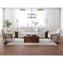 bowery white sofa   
