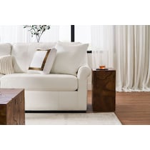 bowery white sofa   