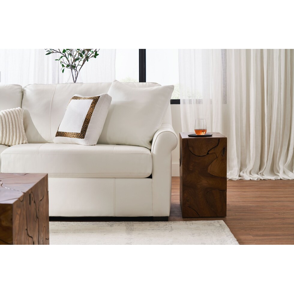 bowery white sofa   