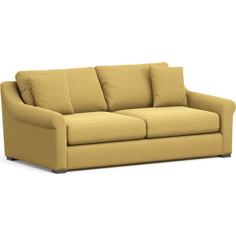 bowery yellow sofa   