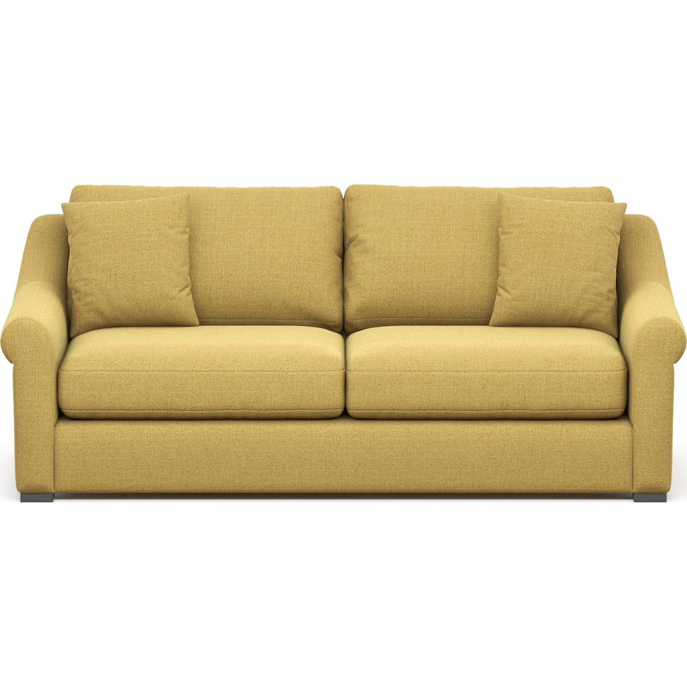 bowery yellow sofa   