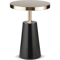 bowie black and gold side table   