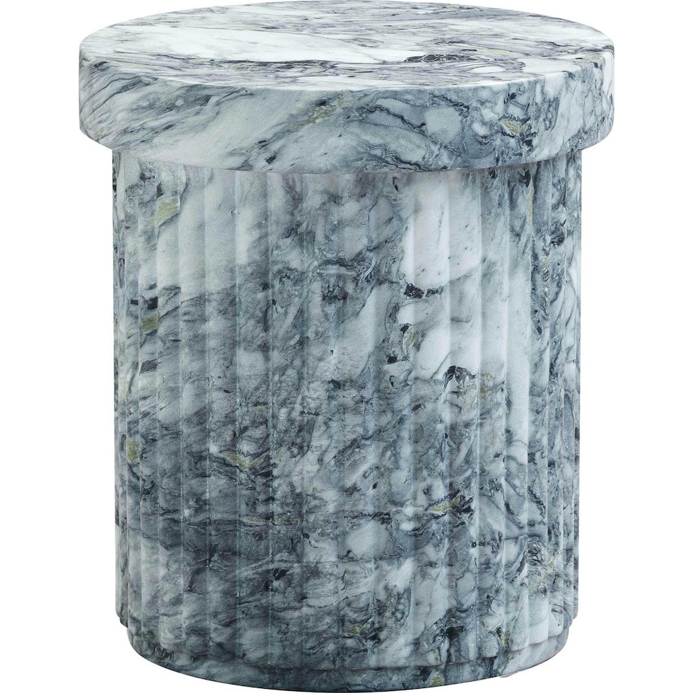 bozeman gray side table   