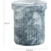 bozeman gray side table   