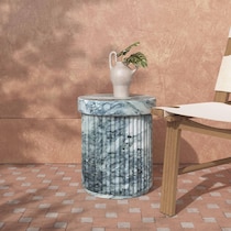 bozeman gray side table   