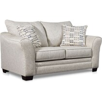 braden white loveseat   