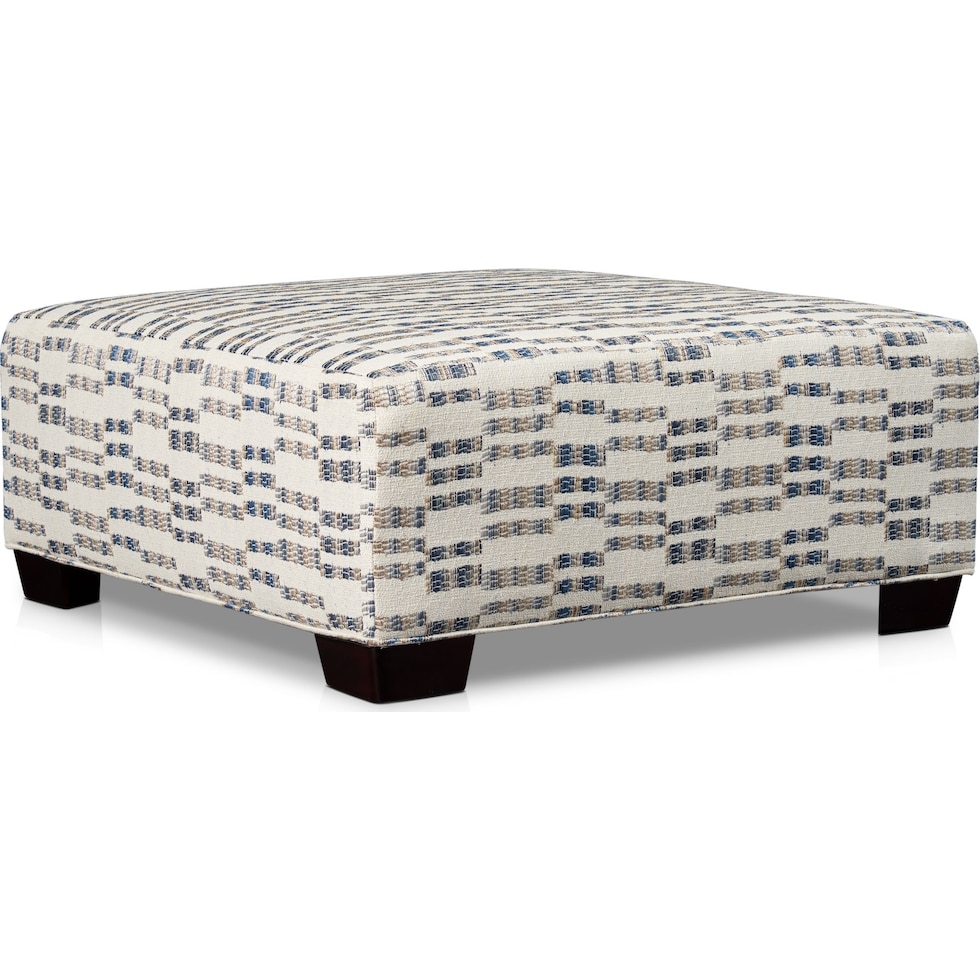 braden white ottoman   