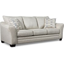 braden white sofa   