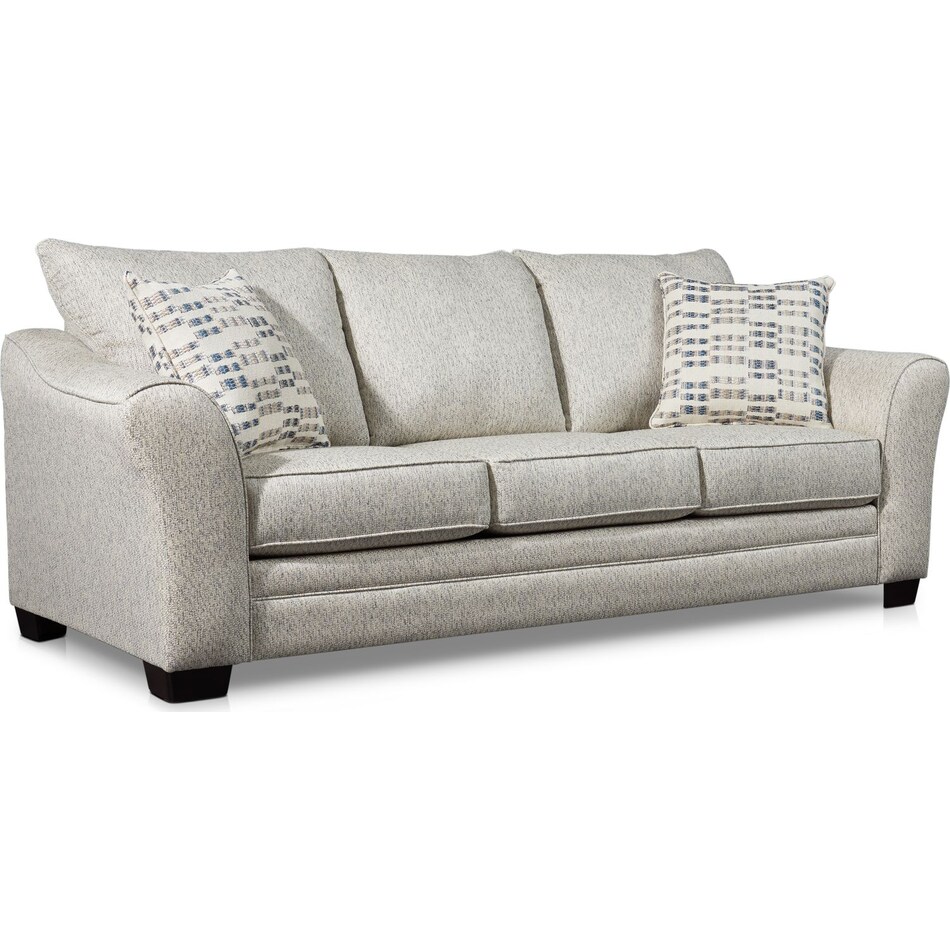 braden white sofa   