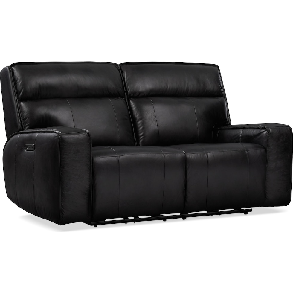 bradley black loveseat   