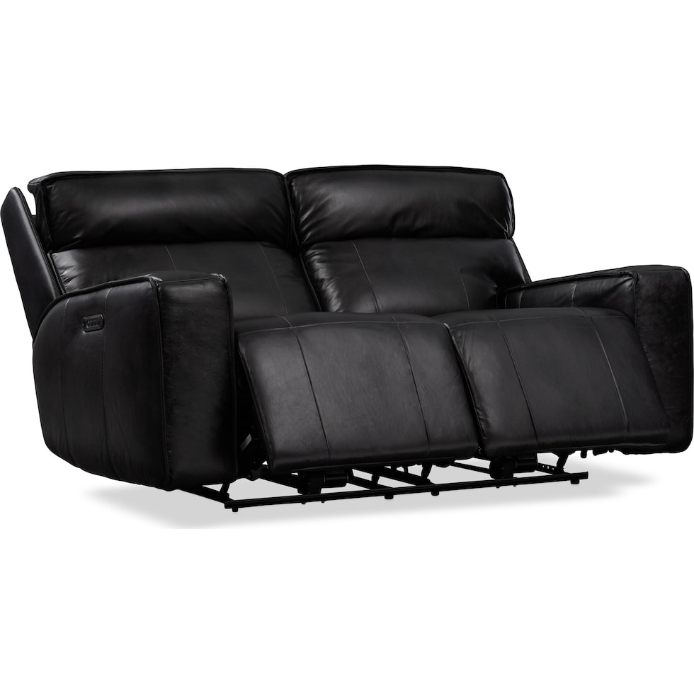 bradley black loveseat   