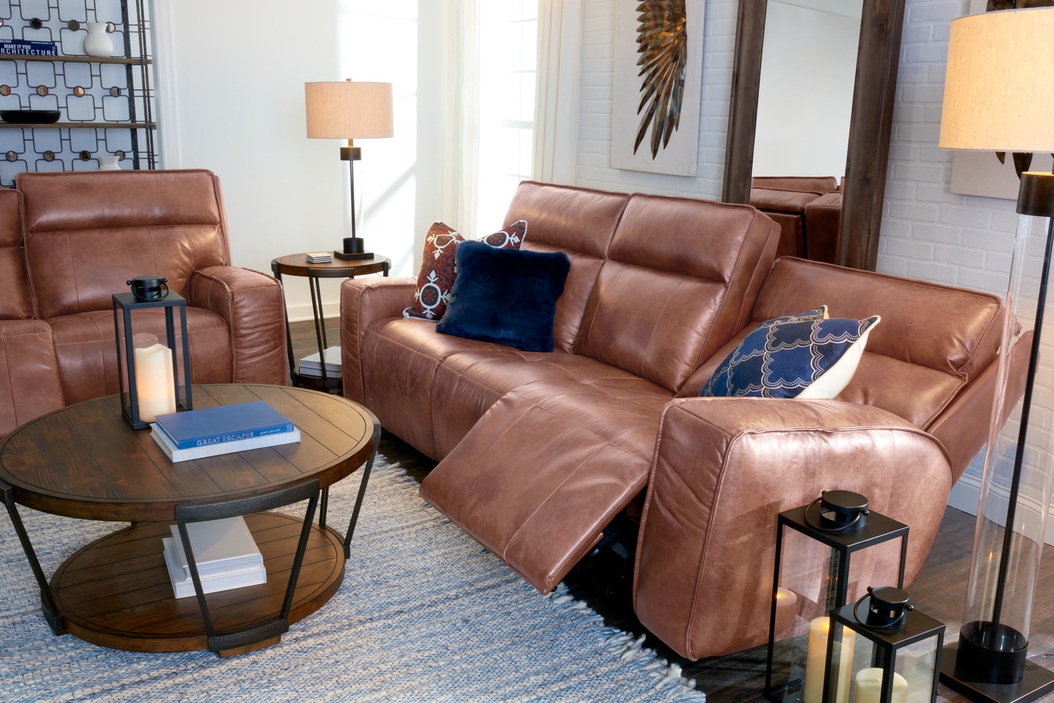 Bradley Triple-Power Reclining Sofa, Loveseat And Recliner | Value City ...