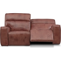 bradley dark brown loveseat   