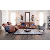 bradley dark brown loveseat   