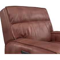 bradley dark brown power recliner   