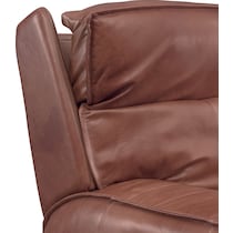 bradley dark brown power recliner   