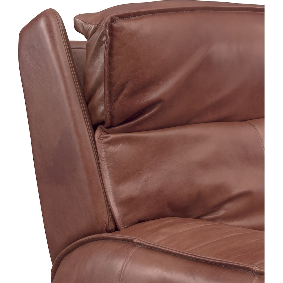 bradley dark brown power recliner   