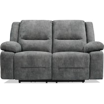 bradshaw gray  pc manual reclining living room   