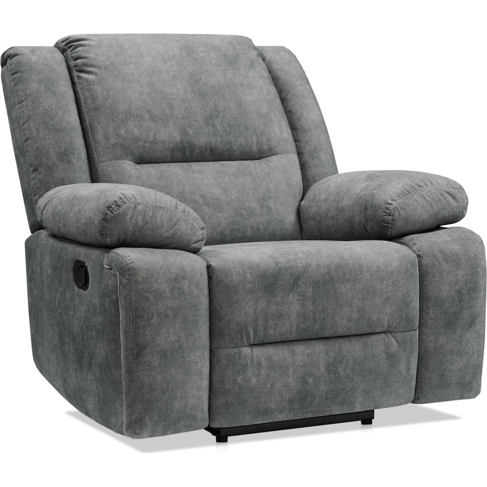 bradshaw gray manual recliner   