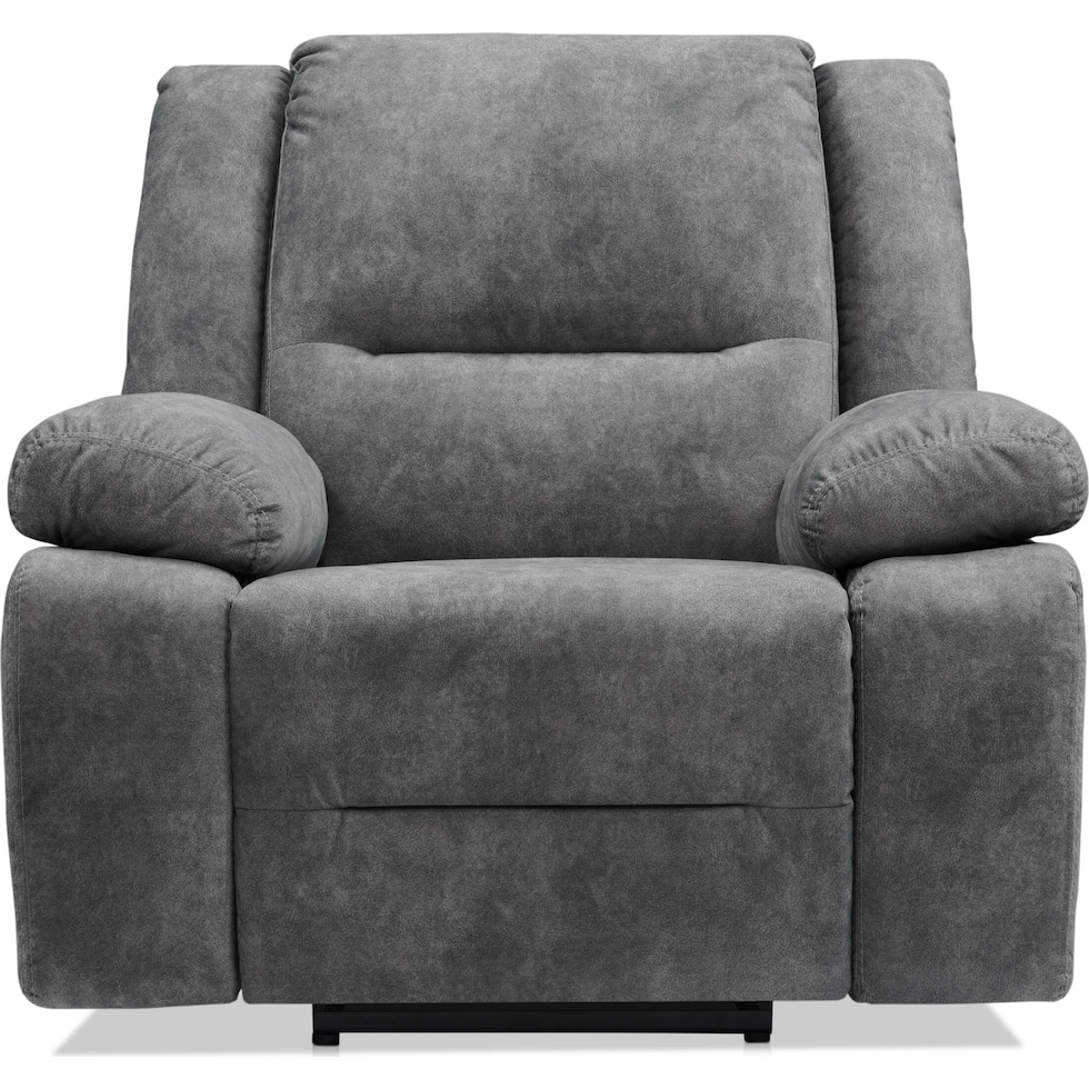 bradshaw gray manual recliner   