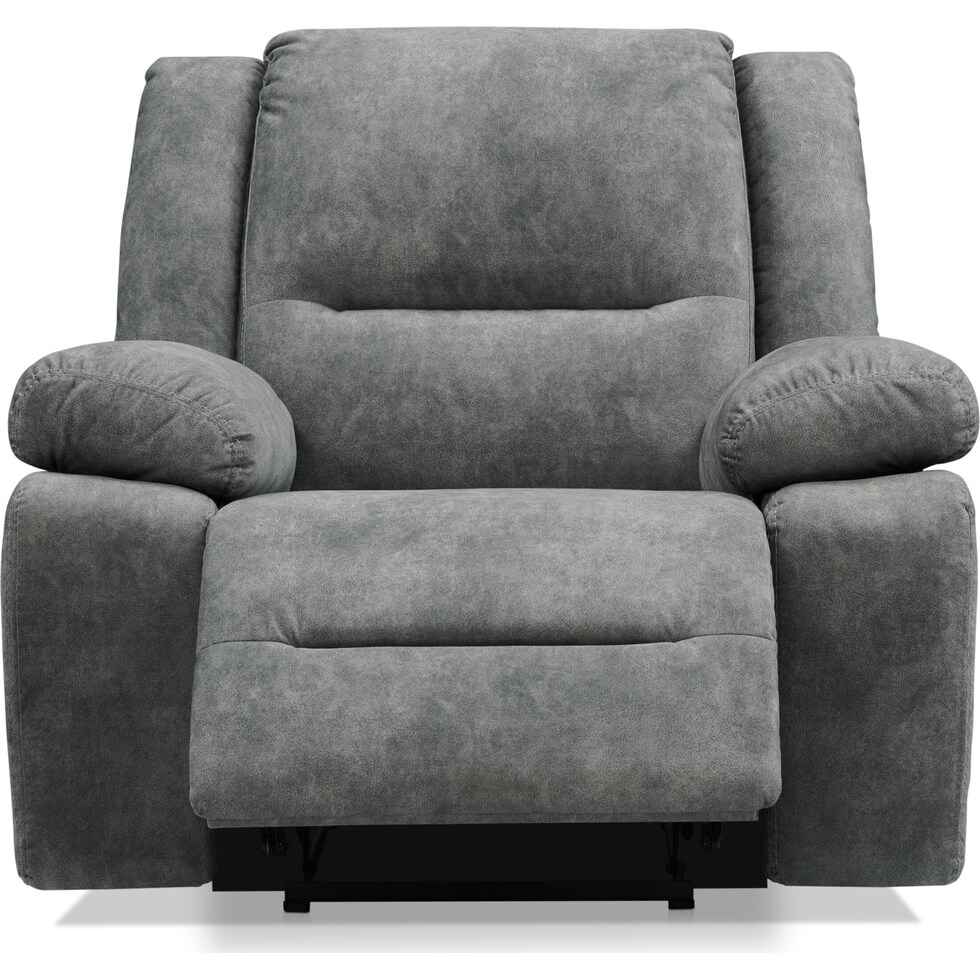 bradshaw gray manual recliner   