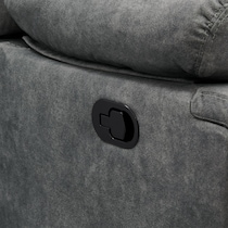 bradshaw gray manual reclining sofa   