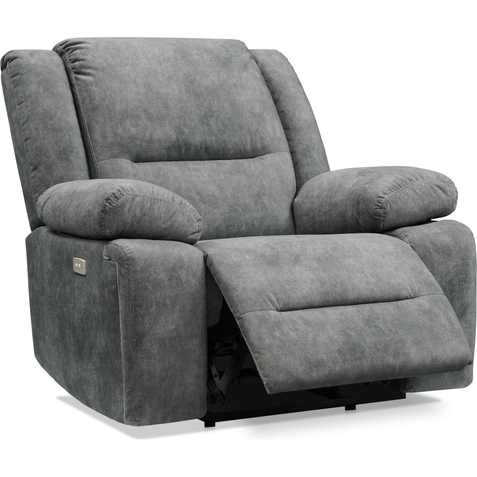 bradshaw gray power recliner   