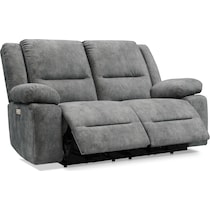 bradshaw gray power reclining loveseat   