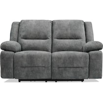 bradshaw gray power reclining loveseat   