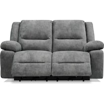 bradshaw gray power reclining loveseat   