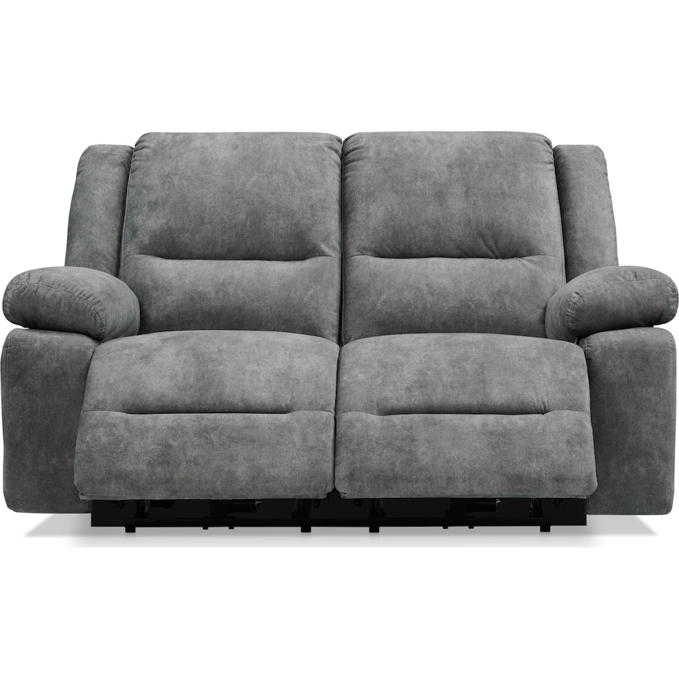 bradshaw gray power reclining loveseat   