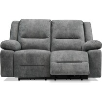 bradshaw gray power reclining loveseat   