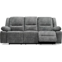 bradshaw gray power reclining sofa   