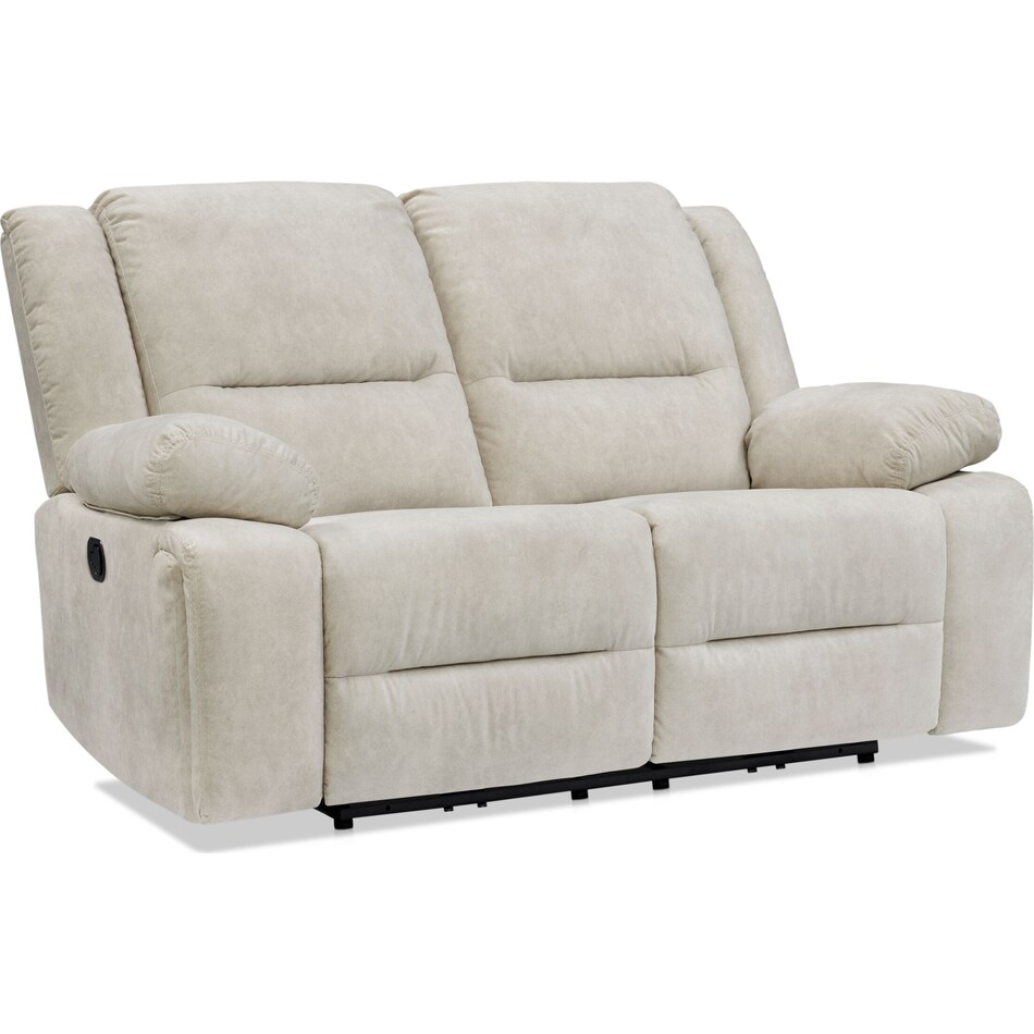 bradshaw neutral  pc manual reclining living room   
