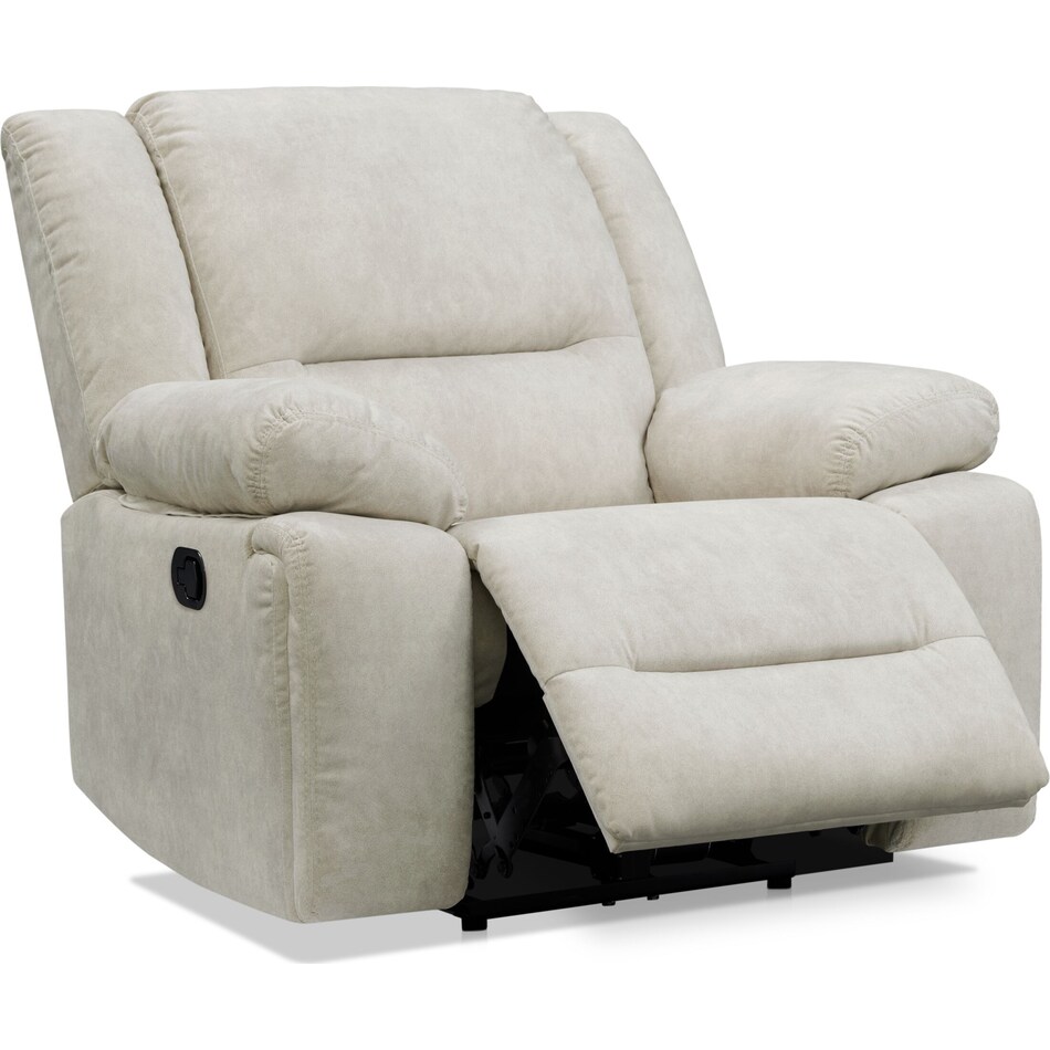 bradshaw neutral  pc manual reclining living room   
