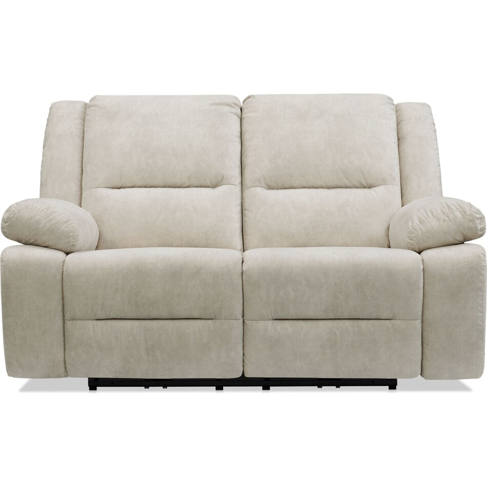 bradshaw neutral  pc manual reclining living room   