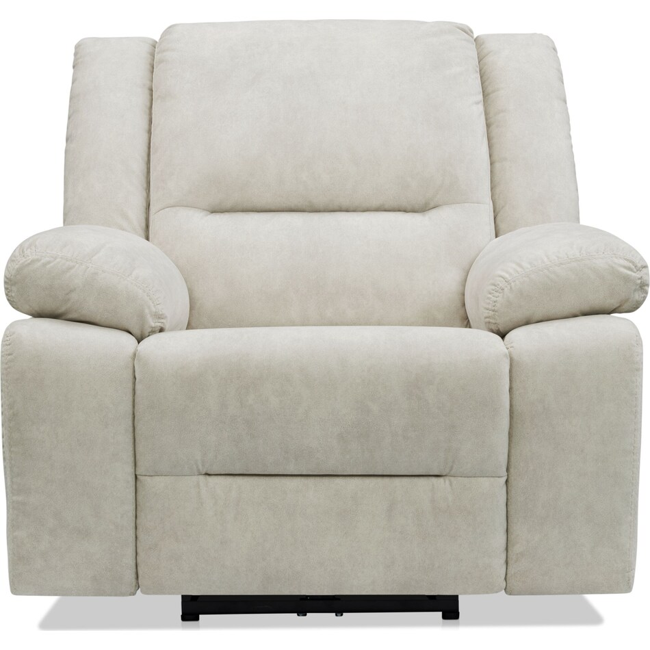 bradshaw neutral  pc manual reclining living room   
